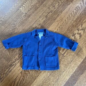 Jacadi Navy Blue Kids Sweater Blazer